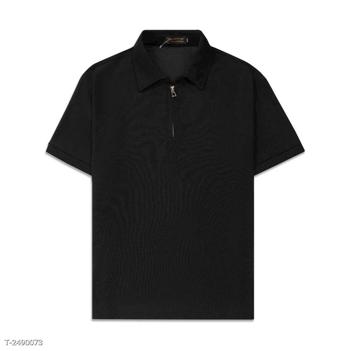 Áo Thun Polo Nam  Cổ Bẻ Tay Vải Cotton Cao Cấp Co Giãn Form Basic Đen